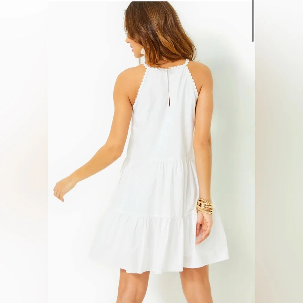 Lilly Pulitzer Britt Cotton Halter Dress NEW Size Small - Picture 2 of 8